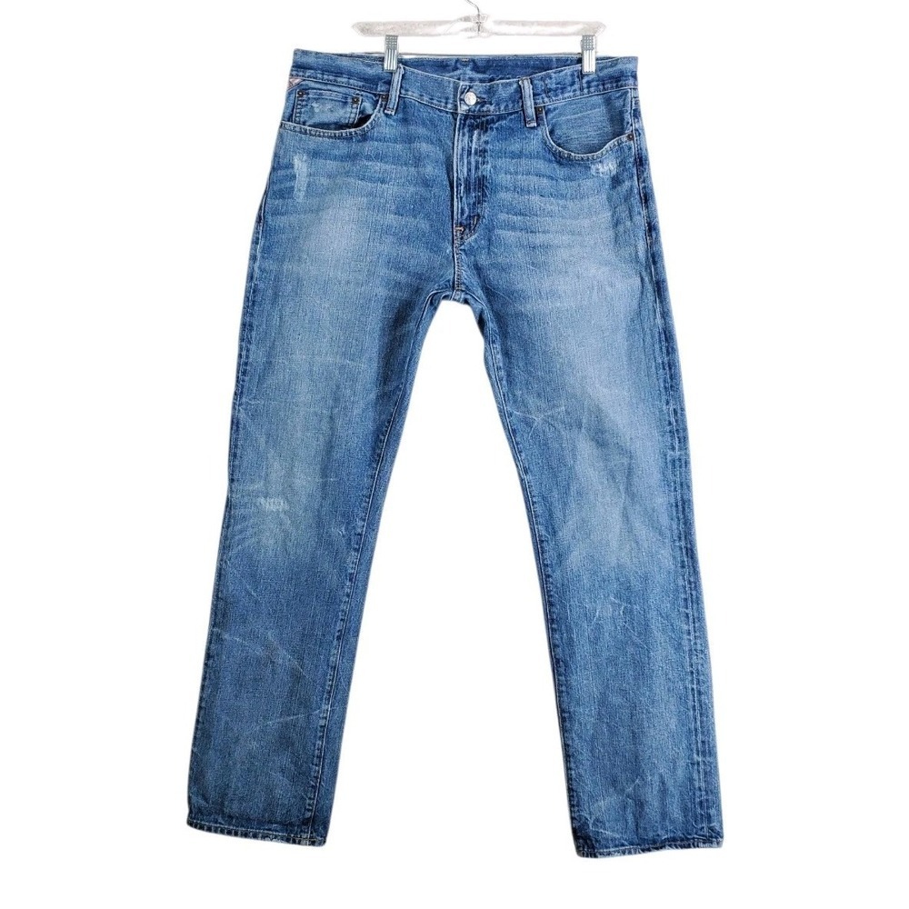 Denim & Supply Ralph Lauren Slim Straight Men’s Jeans in Light Blue Wash